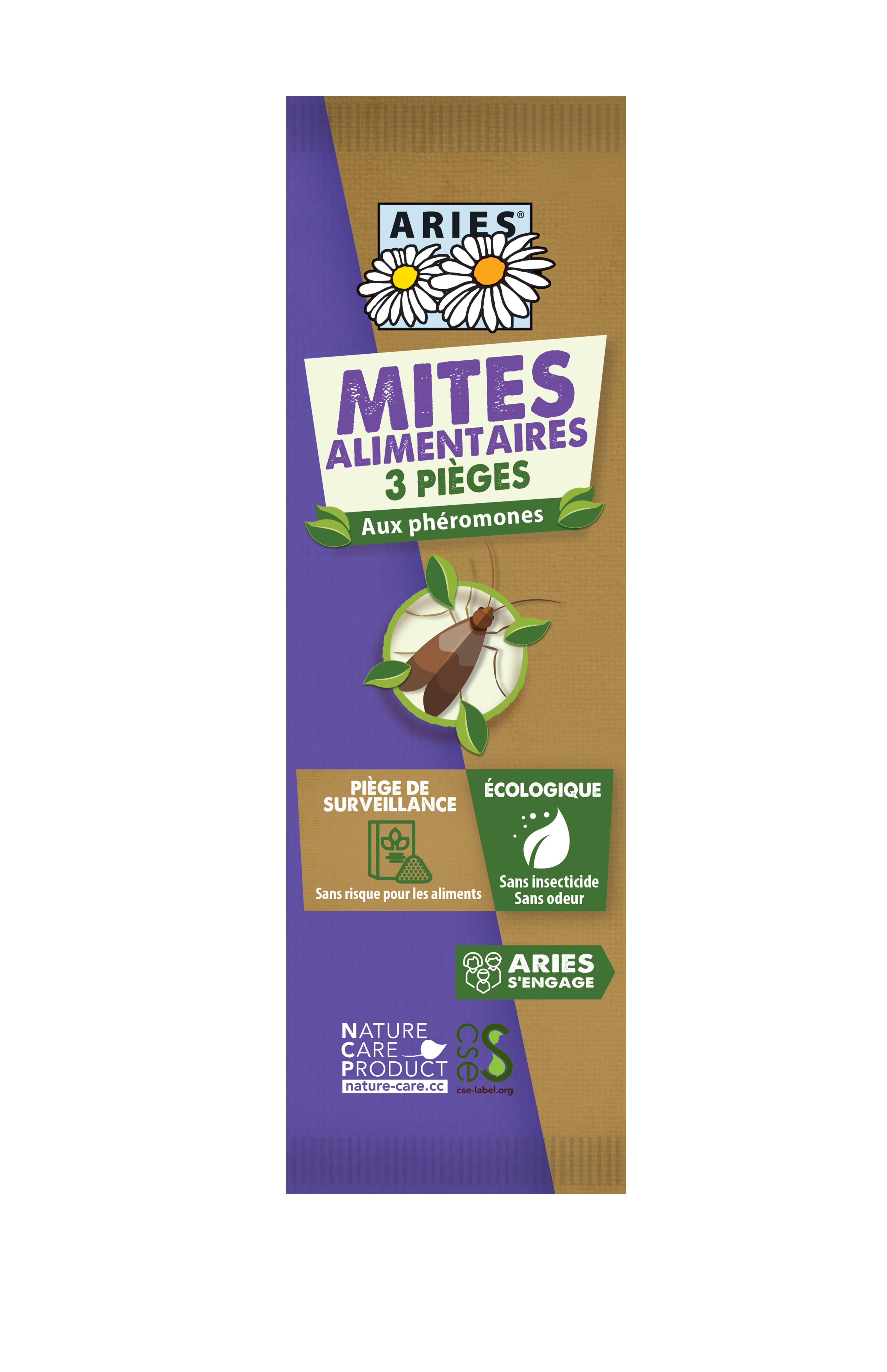 Pièges à Mites Alimentaires - 10 Anti Mite Alimentaire - Piège à Phéromones  Efficace Pour Cuisine Et Placard & Non Toxique - PRODUIT GARANTI