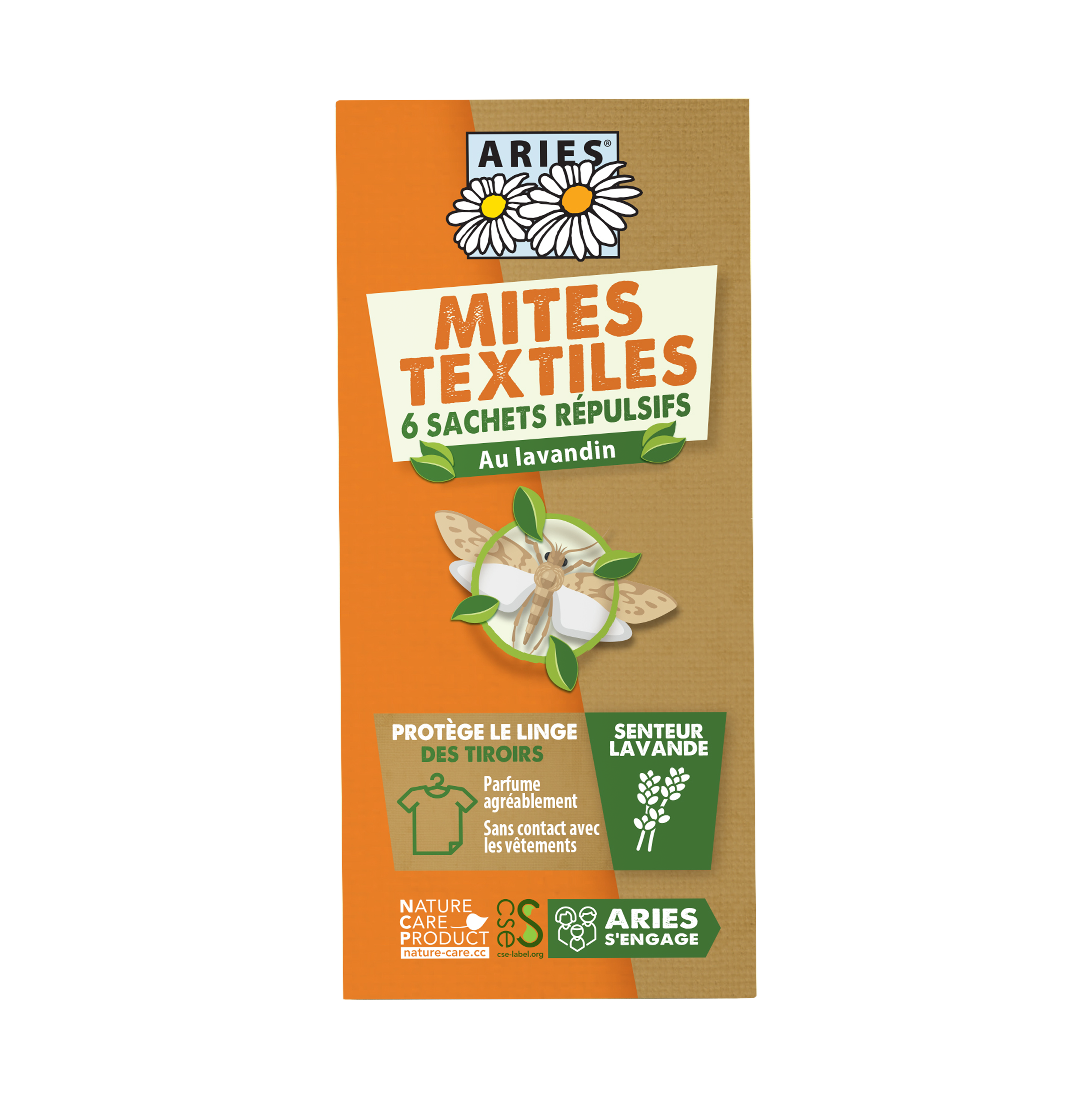 MITES TEXTILE SACHETS PROTECTION TIROIRS, ARIES